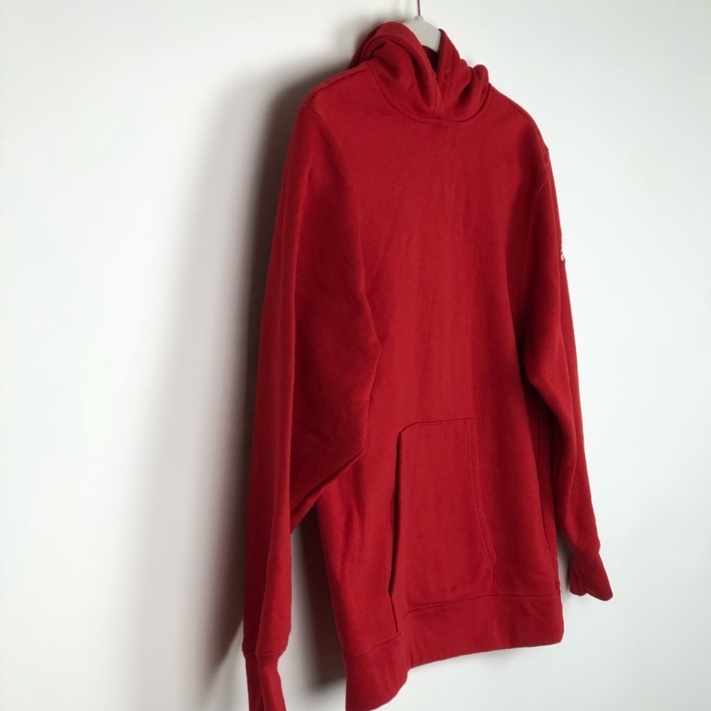 Adidas Youth Hoodie Red Large Cotton - Picture 5 of 7